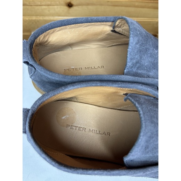 PETER MILLAR Excursionist Slip-On Chukka Suede Leather‎ Boots Blue 10 $298 NWOB main image 7